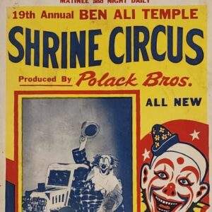 Lou Jacobs - Shrine Circus (Window Card)