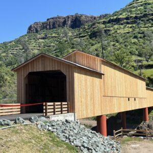 Honeyrun Covered Bridge Construction Status - COMPLETE !