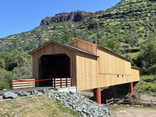 Honeyrun Covered Bridge Construction Status - COMPLETE !