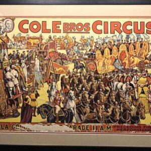 Cole Bros Circus Gala, Golden Street Parade 11 A.M. One Sheet Poster