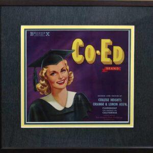 Co-Ed Brand Fruit Label